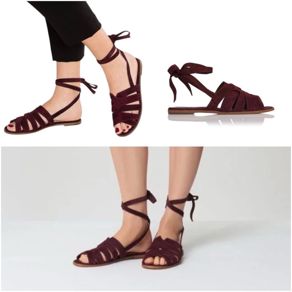 LK Bennett Selma Suede Strappy Sandals